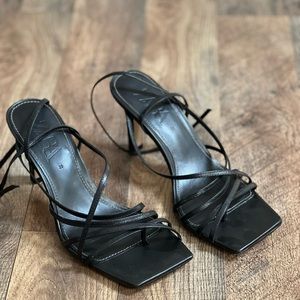 Zara strappy leather heels